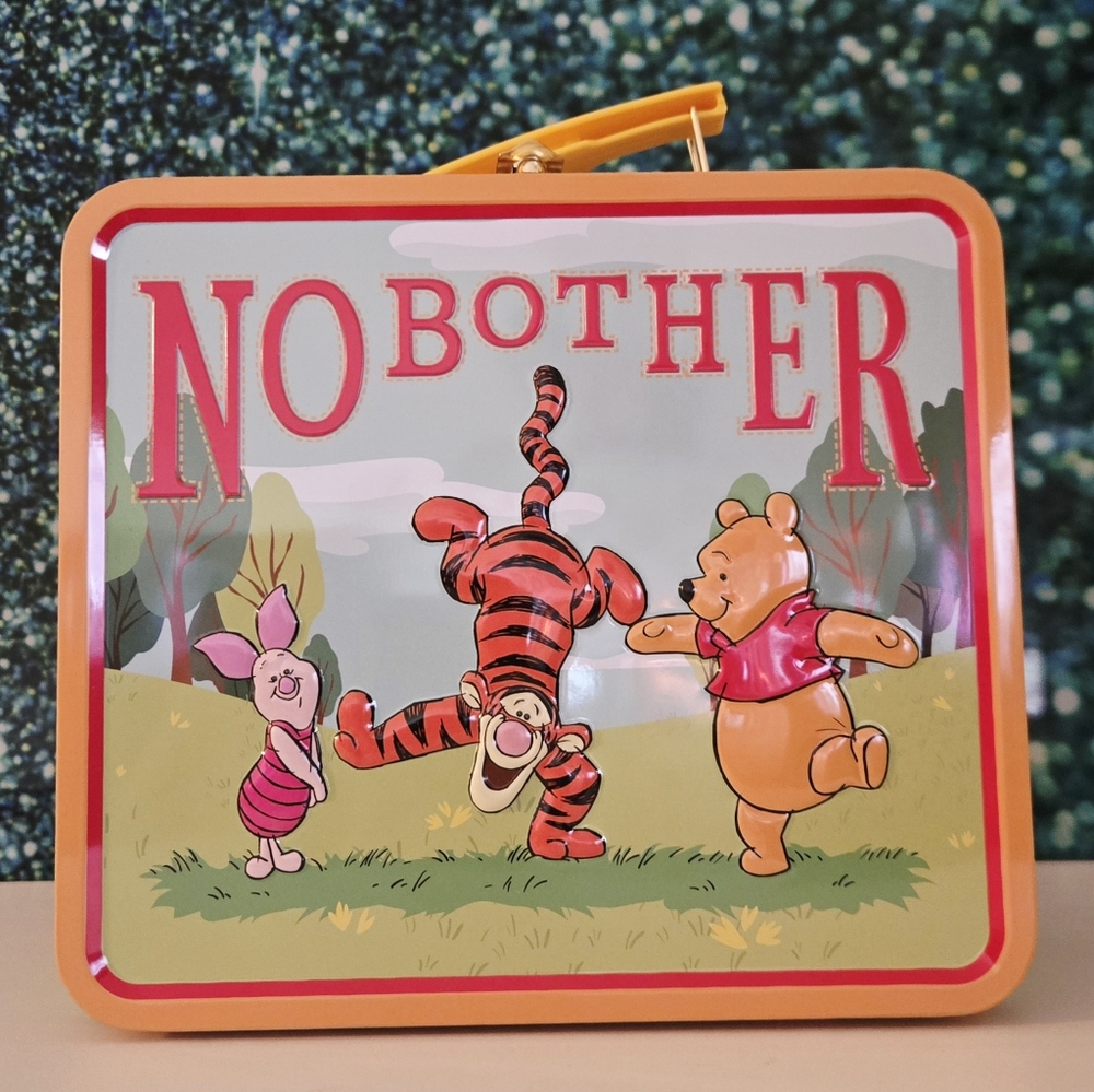 Winnie the Pooh and Pals "No Bother" Tin Lunch Box Exclusive Disney Parks NWT